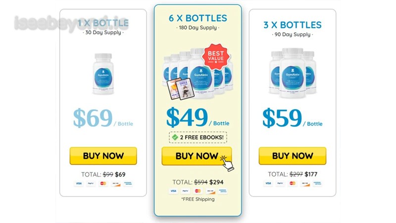 GumAktiv is sold on the official website with bundle pricing that lowers daily cost, best suited for long-term gum care support.