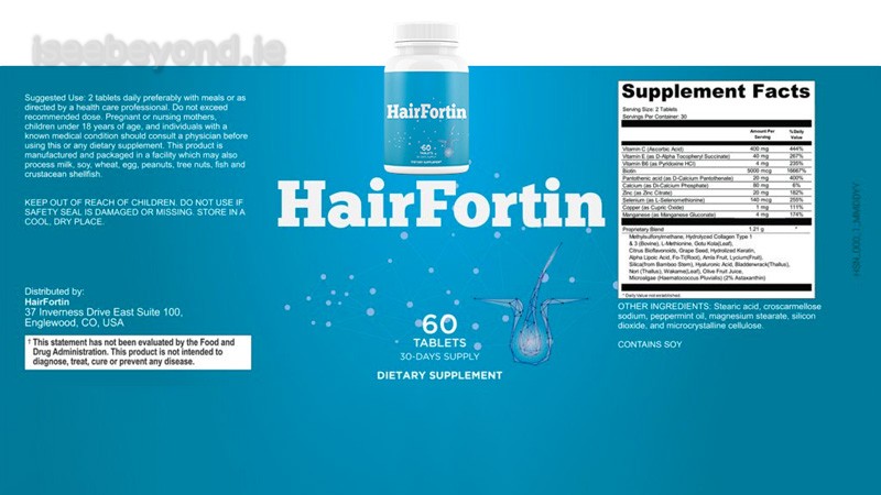 HairFortin includes common hair-support nutrients aimed at strengthening hair and supporting healthy growth.