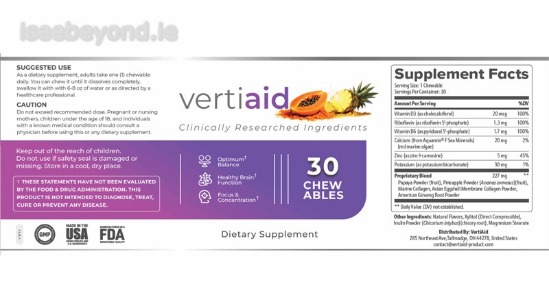 Key Ingredients In Vertiaid