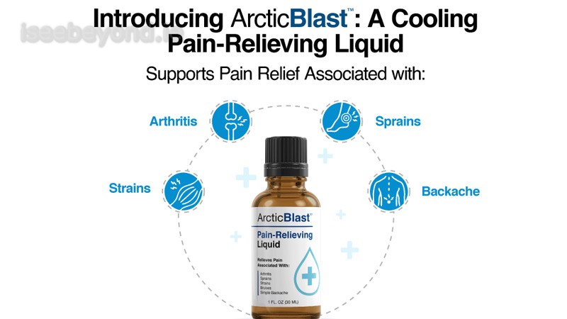 User applying Arctic Blast during morning routine.