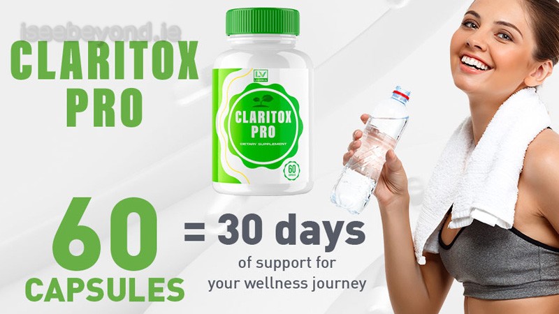 Usage instructions for Claritox Pro, showing dosage and frequency for use.