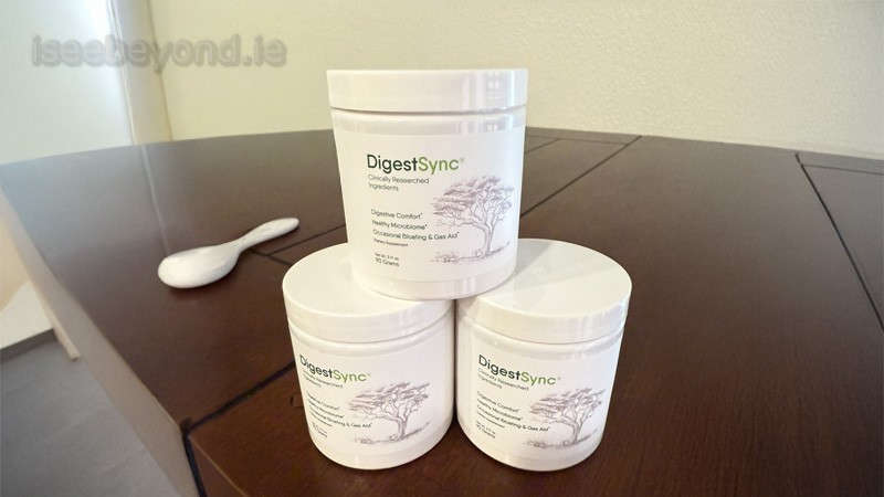 Actual image of DigestSync product in its packaging, displayed on a light-colored background.