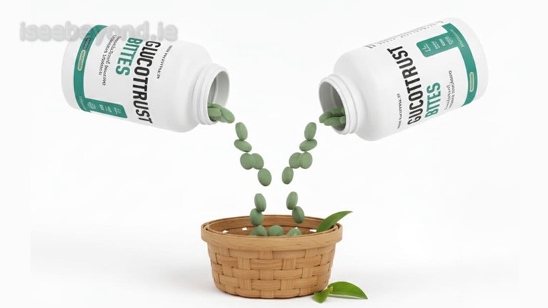 Chewable Glucotrust Bites with natural extracts.