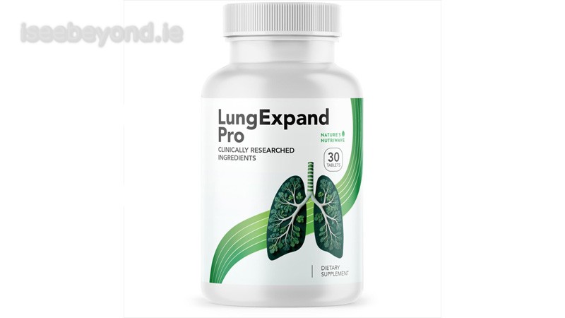 LungExpand Pro supplement bottle for breathing and lung function support.