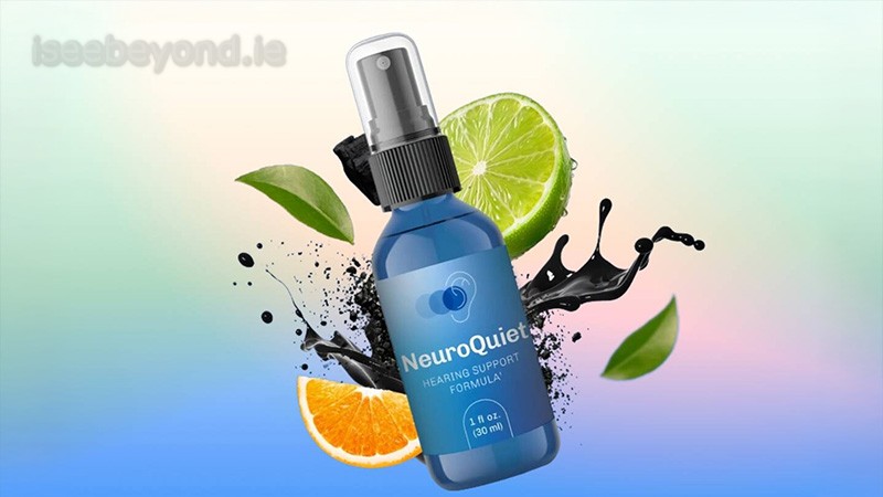NeuroQuiet spray bottle designed for ear health