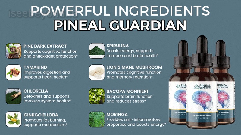 Key detox and brain-boosting ingredients in Pineal Pure.