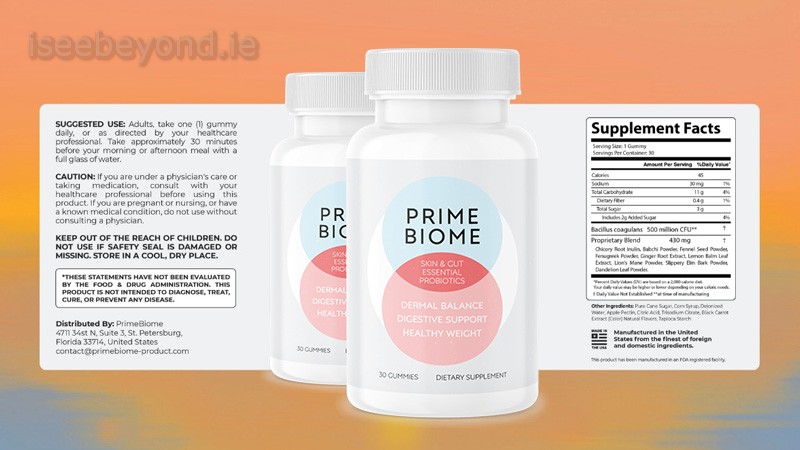 PrimeBiome supports gut health with a probiotic/prebiotic blend, but the 430 mg proprietary dose may be modest.