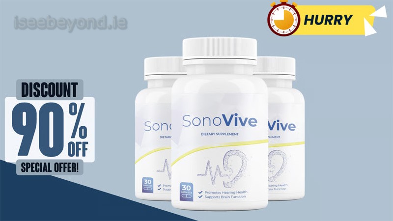 Daily brain and hearing support with SonoVive supplement.